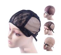 Wig Cap for Making Wigs Adjustable Strap on Back Glueless Weaving Wig Caps(Blonde XL)
