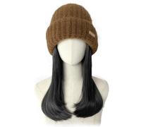 Wig Cap Knitted Hat Wig Cap, Women's Wig Cap, Natural Looking Synthetic Heat Resistant Fiber Wig, Suitable For Outdoor Leisure Wig Hat(02)
