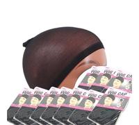 Wig Cap Light Brown Wig Caps For Women 20Pcs Stocking Cap For Lace Front Wigs Skin Like Weave Comfortable Outdoor(Jet-black)