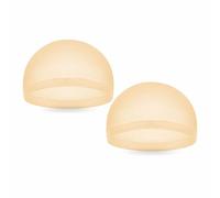 Wig Cap Ultra Thin Breathable Wig Cap For Women Men Stretchable & Transparent High Elastic Invisible Stocking Caps Lace Front Wig Hair Net To Hold Wigs Professional & Home Use Neutral Cream Color(2pc)