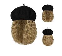 Wig Cap Wave Curly Bob Hat Wig Synthetic Wigs With Hair Extensions Attached 8 Inch Long Cap Hair Caps(13)