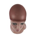 Wig cap Wig Cap Invisible Stocking Caps Black Beige Skin Color Hair Net Breathable Wave Accessories for Hair(Red coffee 4 pieces)