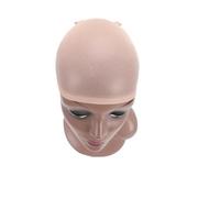 Wig Cap Wig Cap Invisible Stocking Caps Black Beige Skin Color Hair Net Breathable Wave Accessories(Beige 2 pieces)