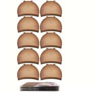 Wig Cap Wig Cap Nylon Elastic Breathable Invisible For Lace Wigs Stocking Daily Holiday Unisex Makeup Wigs(Dark Brown 10Pcs)