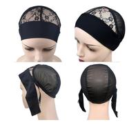 Wig cap Wig Cap With Adjustable Magic Tape For Make Wigs Crochet Weaving Caps(HW001)