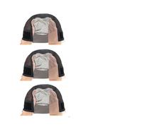 Wig cap Wig Cap with Grip Band for Keeping Wigs in Place, More Full Cap-wide Transparent Lace(Jet-black)
