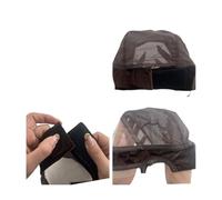 Wig cap Wig Cap with Grip Band for Keeping Wigs in Place, More Full Cap-wide Transparent Lace(Yellow)