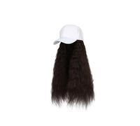 Wig Cap Wig Hat Long Curly Wig Hat Wool Roll Band Hat Wig Fashionable Adjustable Baseball Cap With Wig Wig Hat(B)