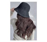 Wig Cap Women's Wig Cap, Brown And Black Wig Cap, Wavy Wig Cap, Natural Looking Synthetic Heat-resistant Fiber Wig, Suitable For Daily Party Use Wig Hat(06)