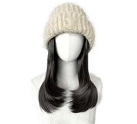Wig Cap Women's Wig Cap, Knitted Wig Wig Cap, Long Hair Wig Cap, Natural Looking Synthetic Heat Resistant Fiber Wig, Suitable For Daily Party Use Wig Hat(01)