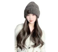 Wig Cap Women's Wig Cap, Wavy Long Hair Wig Cap, Knitted Cap, Suitable For Daily Theme Parties, Concerts, Dates Wig Hat(04)