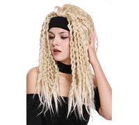 Wig Carnival Halloween Headband Dreadlocks Rasta Caribbean Hippie Blonde Mix