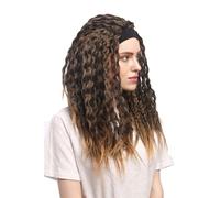Wig Carnival Halloween Headband Dreads Dreadlocks Rasta Caribbean Brown Blonde