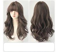 Wig Female Curly Wig Big Wave Wig Full Head Cover Cold Brown