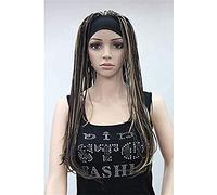 Wig Female Gradient Manual Net Red Small Dice Personality Reggae Europe and The Real Stage Performance Vibrating African Dirty (Color : G) chenghuax (Color : F)
