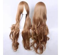 Wig for 1 meter universal long curly hair 100cm long curly hair everyday Harajuku cute girl 14 colors COS wig big wave curly hair color:JF005-10 (brown)