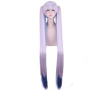 Wig for 2019 Anime VOCALOID wig snow Hatsune Miku cosplay Costume Wigs with Ponytails Halloween party Hair snow miku wig and wig cap One Size Hatsune Miku wig 27