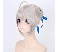 Wig for 3 Colors Fate/Stay Night Fate Grand Order Saber Short Wig Cosplay Costumes Synthetic Hair Halloween Party +Free Wig Cap 03