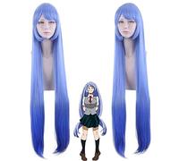 Wig for 3 Nejire Hadou Cosplay Wig 120cm mixed blue long Synthetic Hair Boku no Hero Academia Cosplay Wigs + Wig Cap Hadou wig 738