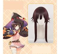 Wig for 50cm Long KonoSuba God's Blessing on this Wonderful World Megumin Cosplay Wig Halloween Role Play Costume Party Hair