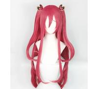 Wig for 90cm Princess Connect! Re Dive Kuuka Pink Long Cosplay Wigs Heat Resistant Synthetic Hair With Chip Ponytails + Free Wig Cap CHINA Wig only