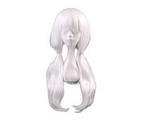 Wig for Angie Yonaga Women White Long Wig Cosplay Costume Dangan Ronpa V3 Killing Harmony Heat Resistant Synthetic Hair Wigs
