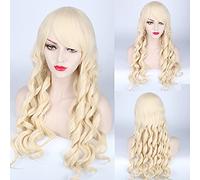 Wig for anime colorful pony Cosplay Wigs Fake Heat Resistant Synthetic Hair purple blue Halloween Christmas Wigs +wigs cap One Size PL-231-3