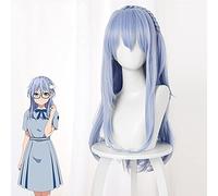 Wig for Anime Comic 22/7 Cosplay Wigs Akane Maruyama Cosplay Wig Long Blue Straight Heat Resistant Synthetic Wig Cosplay Accessories