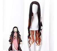 Wig for Anime Cosplay Wigs Nezuko Kamado Cosplay Synthetic Wig Hair Halloween Carnival Party Women Cosplay Wig