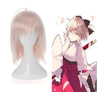 Wig for Anime Fate Grand Order Cosplay Wigs Okita Souji Cosplay Wig Synthetic Wig Hair Halloween Carnival Party Sakura Saber Women Wig