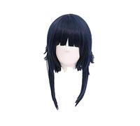 Wig For Anime Hyuga Hinata Cosplay Wigs Black Blue Mix Synthetic Hair Fluffy Party Carnival Role Play Wig Two Styles+ Wig Cap OneSize A