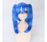 Wig for Anime MekakuCity Actors cosplay costume blue wig with Double Ponytails Kagerou Project Enomoto Takane Ene Cosplay Wigs + wig cap Takane Ene Takane Ene wig 303