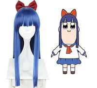 Wig for Anime POP TEAM EPIC Cosplay Wigs Pipimi Cosplay Heat Resistant Synthetic Wigs Halloween Carnival Party Poputepipikku Wig