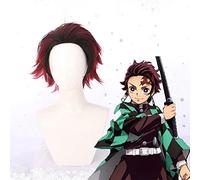 Wig for Anime S Cosplay Wigs Tanjirou Kamado Cosplay Synthetic Wig Hair Halloween Party Blade Of Demon Cosplay Wig