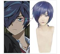 Wig for Anime Sarazanmai Toi Kuji Light Purple Mixed Short Synthetic Hair Cosplay Costume Wig+ Free Wig Cap