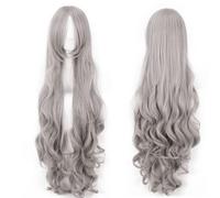 Wig for Anime Wigs Cosplay Christmas 1 Meter Universal Long Curly Hair 100Cm Long Curly Hair Everyday Harajuku Cute Girl 14 Colors Cos Wig Big Wave Curly Hair Color:Jf005-23