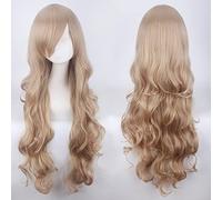 Wig for Anime Wigs Cosplay Christmas Cospay Wig 80Cm Long Curly Hair Universal Style Thick Air Curling Face Headgear Color:Jf80-14