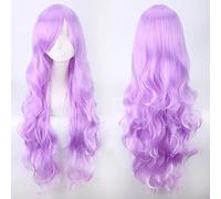 Wig for Anime Wigs Cosplay Christmas Cospay Wig 80Cm Long Curly Hair Universal Style Thick Air Curling Face Headgear Color:Jf80-11