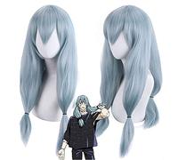 Wig for Anime Wigs Cosplay Christmas Cosplay Wig Curse Back To The Real Lake Blue Thickened Ponytail Anime Wig