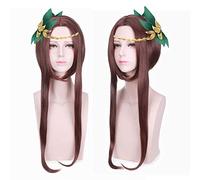 Wig for Anime Wigs Cosplay Christmas Wang Zherong'S Short Mid-Point Liu Haisen'S Wind Ling Yao Yu Ji Classic Cosplay Wig Dark Brown