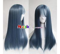 Wig for Aotu World Devil Ray Cosplay Wigs Women Ray Cosplay Wigs Halloween Cosplay Anime Blue Wavy Synthetic Hair Costume Wigs B