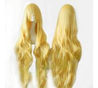 Wig for Carnival Nightlife CluI Party Dress Up Wig 1 Metre Universal Long Curly Hair 100 cm Long Curly Hair Everyday Harajuku Cute Girl 14 Colours Cos Wig Big Wave Curly Hair Colour: Jf005-2