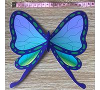 Wig for Carnival Nightlife CluI Party Dress Up Wig Blade Butterfly Ninja Cos Butterfly Chanahu Cos Hair Accessories Anime Wig Headdress Color: Purple Butterfly Ninja Headdress