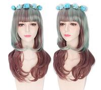 Wig for Carnival Nightlife CluI Party Dress Up Wig Cos Wig Lolita Wig Universal Long Curly Straight Short Hair Multi Color:Pl-116