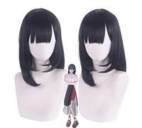 Wig for Carnival Nightlife CluI Party Dress Up Wig Cos Wig, Time Man, Qiao Lingcheng, Hour, Black Tie Hair 37 Points, Lu Guang, Silver And White Anti-Warping Color: Qiao Ling
