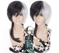 Wig for Carnival Nightlife CluI Party Dress Up Wig Cos Wig Vocaloid Lezheng Dragon Teeth Black And White Tai Chi China Tooth Sound Anime Wig 317