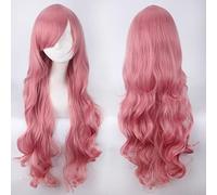 Wig for Carnival Nightlife CluI Party Dress Up Wig Cospay Wig 80Cm Long Curly Hair Universal Style Thick Air Curling Face Headgear Color:Jf80-16