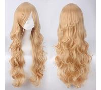 Wig for Carnival Nightlife CluI Party Dress Up Wig Cospay Wig 80Cm Long Curly Hair Universal Style Thick Air Curling Face Headgear Color:Jf80-2
