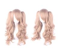 Wig for Carnival Nightlife CluI Party Dress Up Wig Cosplay Anime Wig Lolita Cute Lolita Loli Double Ponytail Mouth Clip Long Curly Hair Fake Hair Color:H088-6