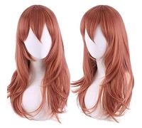 Wig for Carnival Nightlife CluI Party Dress Up Wig Cosplay Fake Generator Saw Man Chain Saw Man Angel Devil Dark Orange Anti-Warping 50Cm